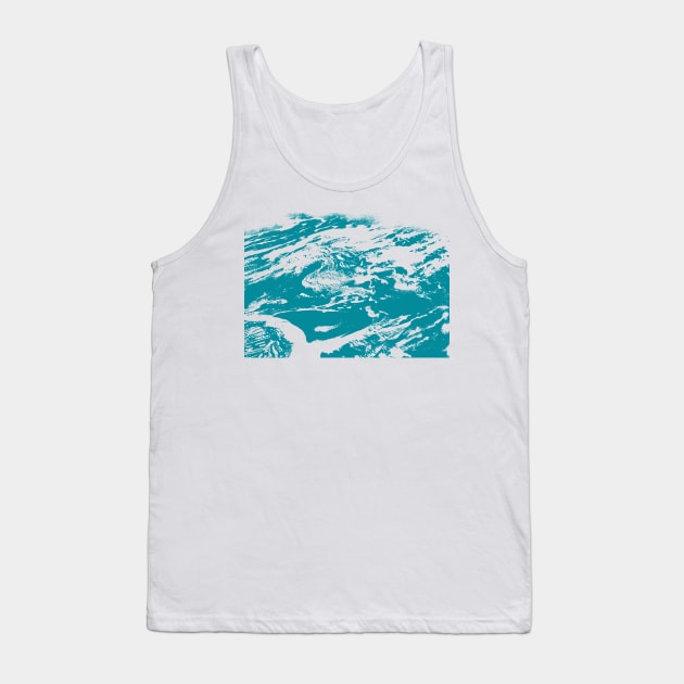 Sea Waves // Waves See Tank Top by babibrasileiro